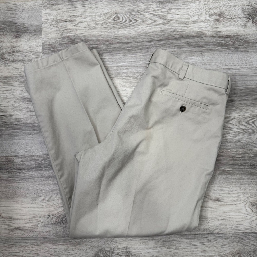 St. John's Bay Men's Beige Casual Chino Pants Loose Fit‎ Size 36x29